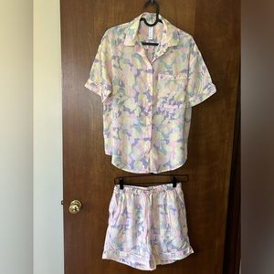 Stars Above Pink Camo Pajama Set Size XS